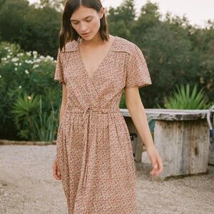 Christy Dawn - The Simple Dawn Dress in Berry Ditsy Red